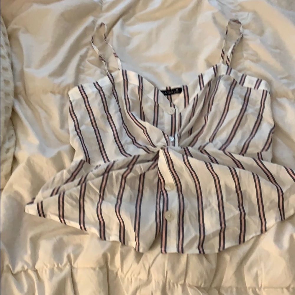Pinstripe tank top